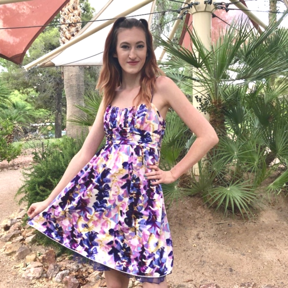 Ruby rox Beautiful Purple Dress - Picture 1 of 6